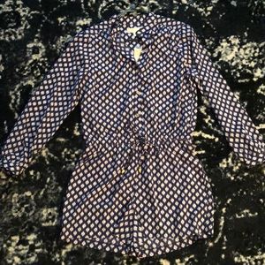 Michael Kors Long Sleeve Romper